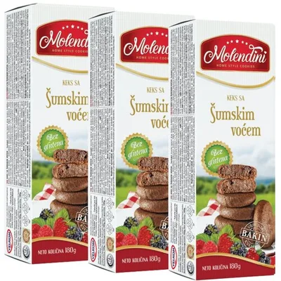 Keks Sa Bobicastim Vocem 195 g