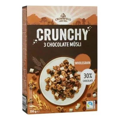 Crownfield Hrskavi Musli 3 Vrste Čok. 30% 350 g