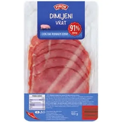 Pikok Dimljeni Svinjski Vrat Narezak 100 g