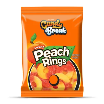 Bombone Gumene Peach Rings Af Candy 100 g