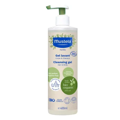Mustela Bio Organic Gel Za Pranje Kose I Tela 400 ml