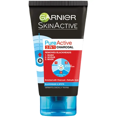 Garnier Gel Za Lice 3in1 Charcoal 150 ml