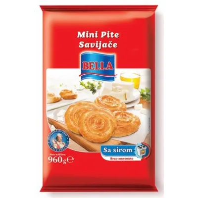 Pita Mini Savij Sir Spanać Bel 960 g