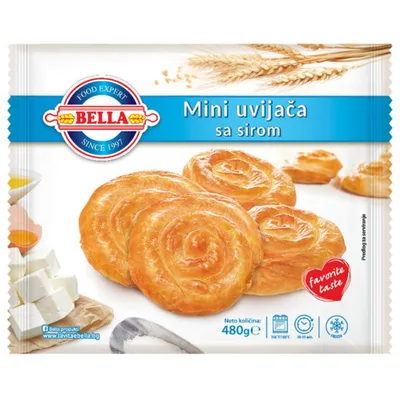 Pita Mini Savij Sir Spanać Bel 480 g