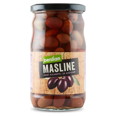 Masline Crne Sa Kosticom Oleo 1 kg