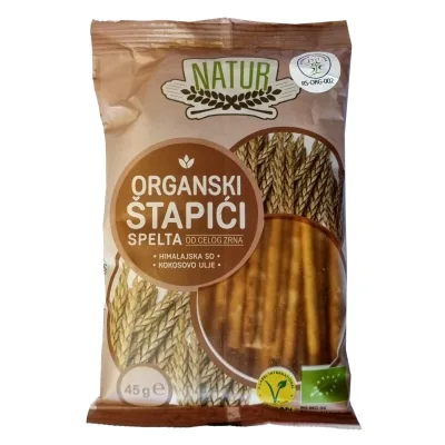 Štapići Organski Natur Spelta 45 g