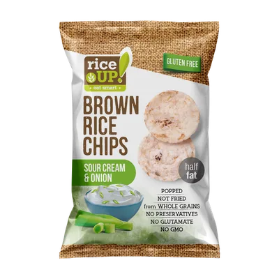 Čips Pirinčani Gluten Free Pavlaka I Luk Rice Up 60 g
