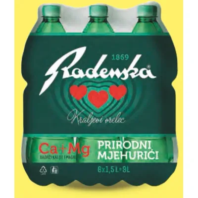 Voda Gazirana Radenska Limun Pet 1,5 L