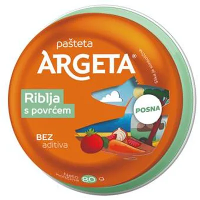 Argeta Pasteta Riblja Sa Povrcem 80 g
