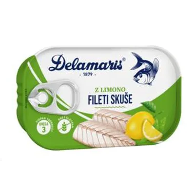 Fileti Skuše Delamaris Limun 125 g