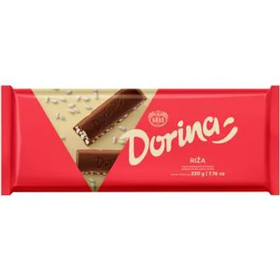 Čokolada Mlečna Riža Dorina 220 g