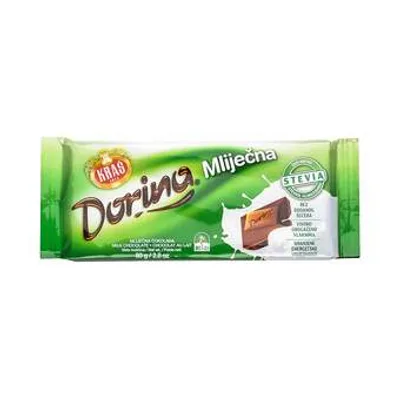Cokolada Dorina Mlecna Bez Secera 80 g