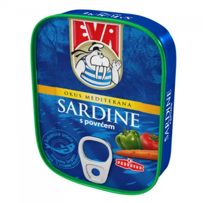 Eva Sardina Sa Povrcem 115 g