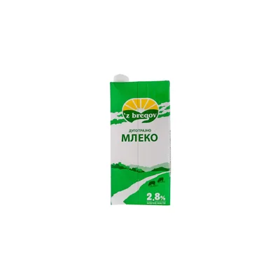 Mleko Uht 2,8%mm Tb Z Bregov 2 L
