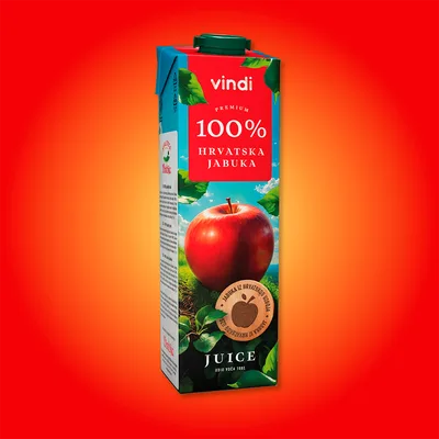 Vindija Voćni Sok 100% Jabuka Brik 200 ml