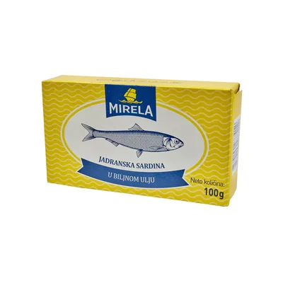 Sardina U Biljnom Ulju Mirela Mirna 100 g