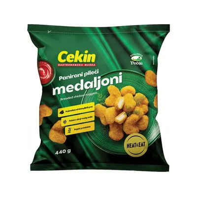 Vindija Panirani Pileći Medaljoni Smrzn 440 g
