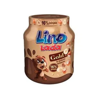 Krem Gold 16% Seckani Lešnik Lino Lada 350 g