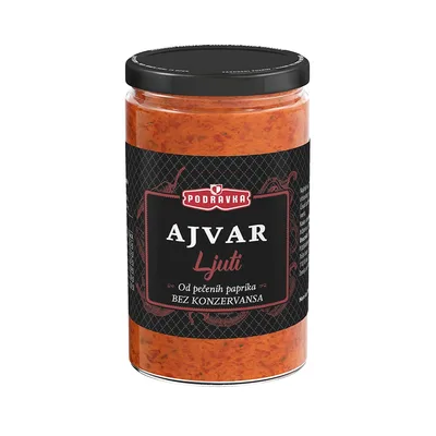 Podravka Ajvar Od Pecenih Paprika Ljuti 350 g