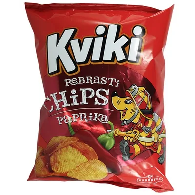 Podravka Kviki Cips Rebrasti 150 g