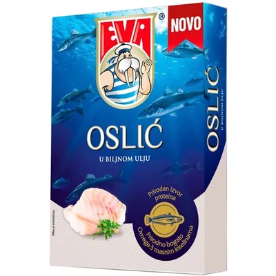 Oslić U Biljnom Ulju Eva 100 g