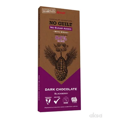 Čokolada Dark Bš Blackb Kandit 80 g