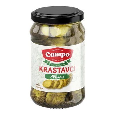 Krastavci I Klasa Od 3 Do 6 Cm, , Campo 680 g