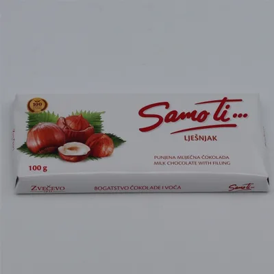 Čokolada Samo Ti Lešnik Sa Dodat.Bilj.Masti 100 g