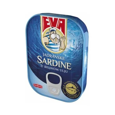 Sardina U Biljnom Ulju Eva Povravka 115 g