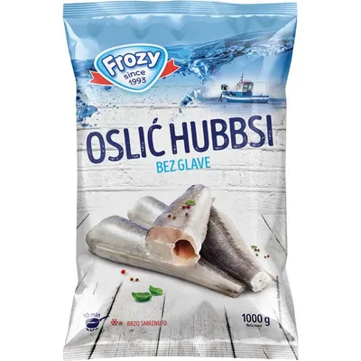 Smrznuta Riba Frozy Oslic Bez Glave Hubbsi 1 kg