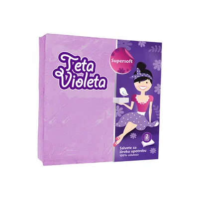 Violeta Salvete Sup Soft 38x38 2sl Bel Viol
