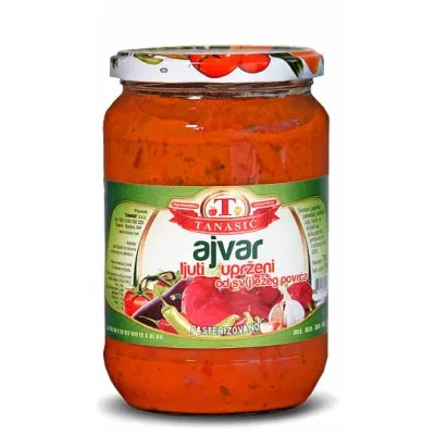 Ajvar Ljuti Uprženi Tanasić 720 ml
