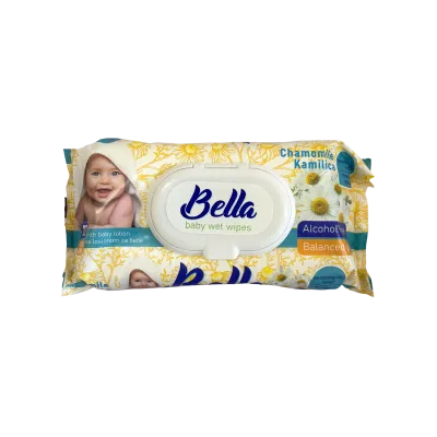 Vlazne Maramice Sa Poklopcem Kamilica - Bella 72 kom