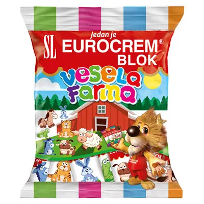 Bar Eurocr Blok Vesela Farma Sl 40 g