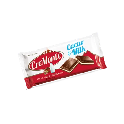 Cremonte Cacao&milk Tabla 80 g
