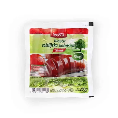 Kobasica Juneca Rostiljska Agro Svitanje 200 g