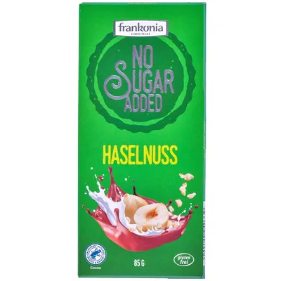 Čokolada Lešnik No Suger Added Frankonia 80 g