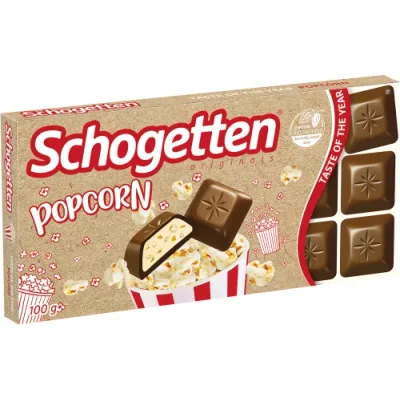 Čokolada Schogetten Popcorn 100 g