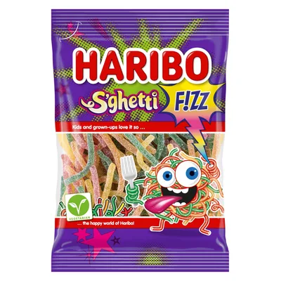 Bombone Spaghetti Fizz Haribo 85 g
