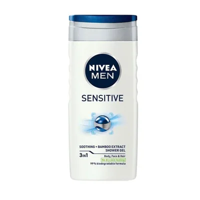 Sunce Nivea Gel Sensitive Men 250 ml