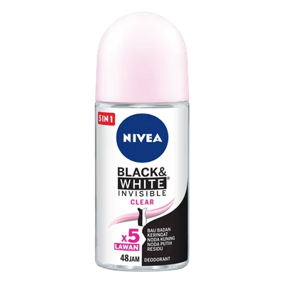 Nivea Roll-On Black&white Clear Nevidljivi Niv.82240 50 ml