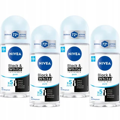 Nivea Dezodorans Rollon Pure Blackwhite 50 ml