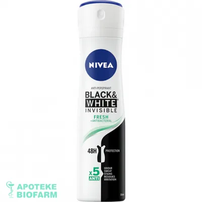 Nivea Deo Black&white Invisible Fresh 150 ml