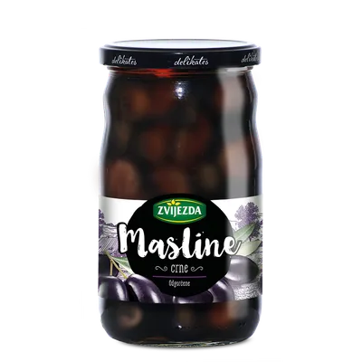 Masline Crne Bez Kostice 900 g
