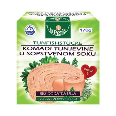 Perla Tuna Komadi Sopst Sok La 170 g