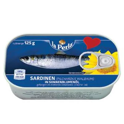 Perla Sardina La U Biljnom Ulju 125 g