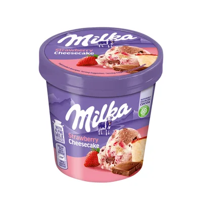 Milka Sladoled Čaša Strawberry Cheescake 425 ml