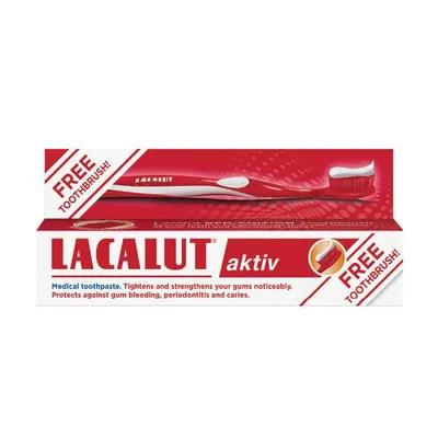 Pasta Za Zube Lacalut Aktiv Gratis Četkica Limited Edition 75 ml