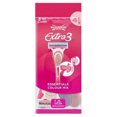 Bic Wilkinson Extra 3 Beauty Essentials 4 kom
