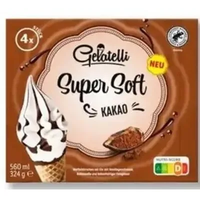 Gelatelli Sladoled Kornet Sa Topingom 560 ml